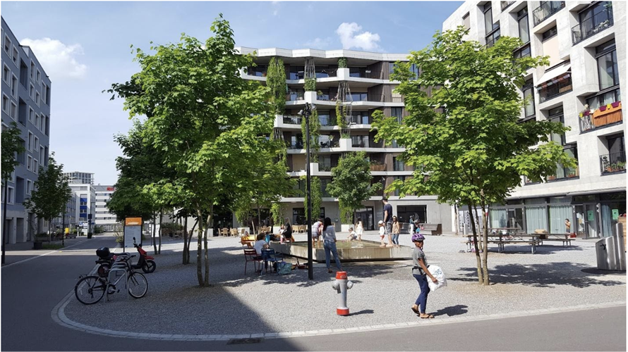 <p>Mehr als Wohnen, Switzerland: A plaza allows neighbors to mingle and is open to the larger neighborhood. Research by Dorit Fromm, Author, Architect, BP2022 Juror: (<a href='/competition/essay/2022/essay-question'>See Essay Question: Introductions by jurors.</a>)</p>
